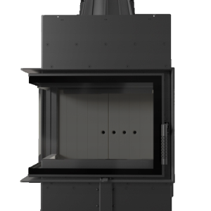 Kominek powietrzny stalowy FLOKI S lewy 8 kW Ø 160 - czarne wyłożenie FLOKI L BS BLACK 300x300 - Kominek powietrzny stalowy FLOKI S lewy 8 kW Ø 160 - czarne wyłożenie